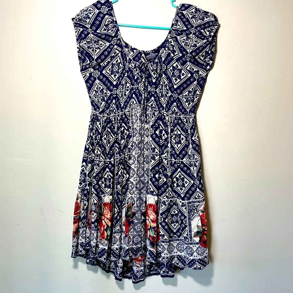 Size L ANGIE 90s Girl Hippie Dress